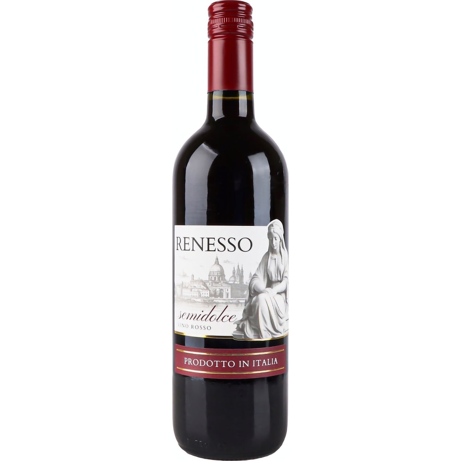 Вино Renesso Vino Rosso Semisweet, червоне, напівсолодке, 0,75 л - фото 1