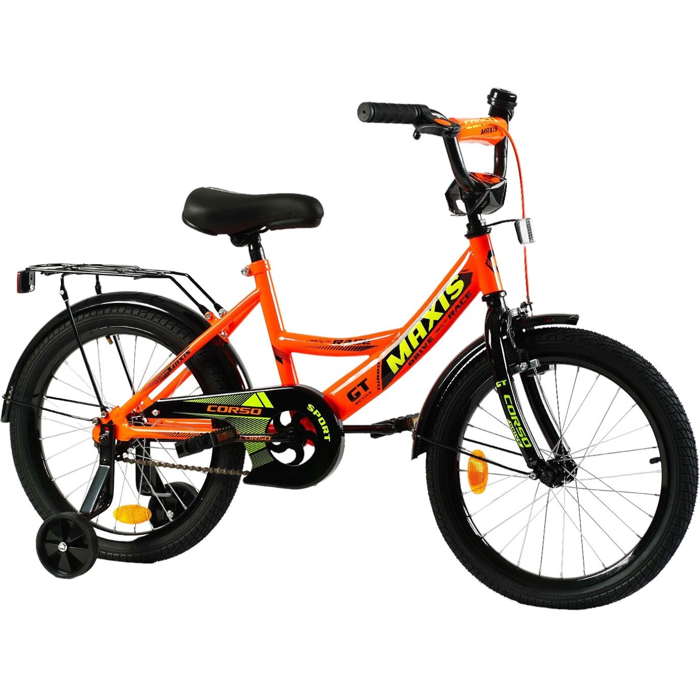 Велосипед 2-х колесный Corso Maxis 18 дюймов оранжевый 283798 - фото 1