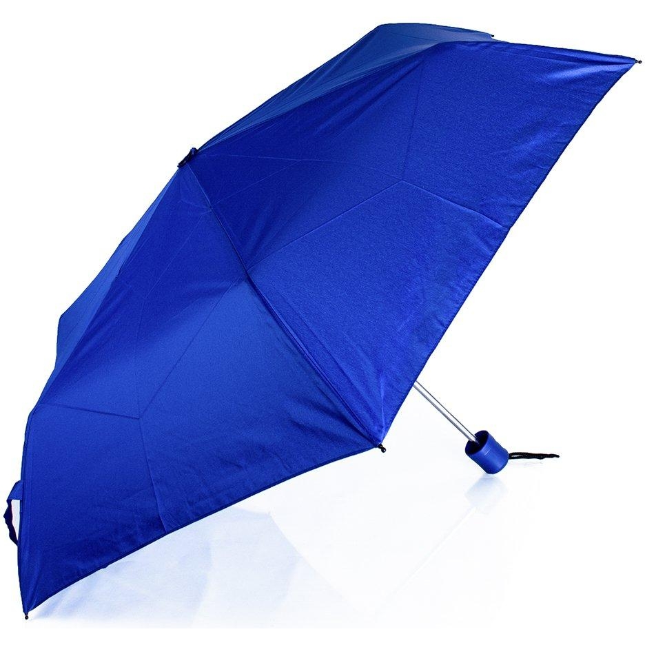 Жіноча складана парасолька механічна Fare 98.5 см синя - фото 1