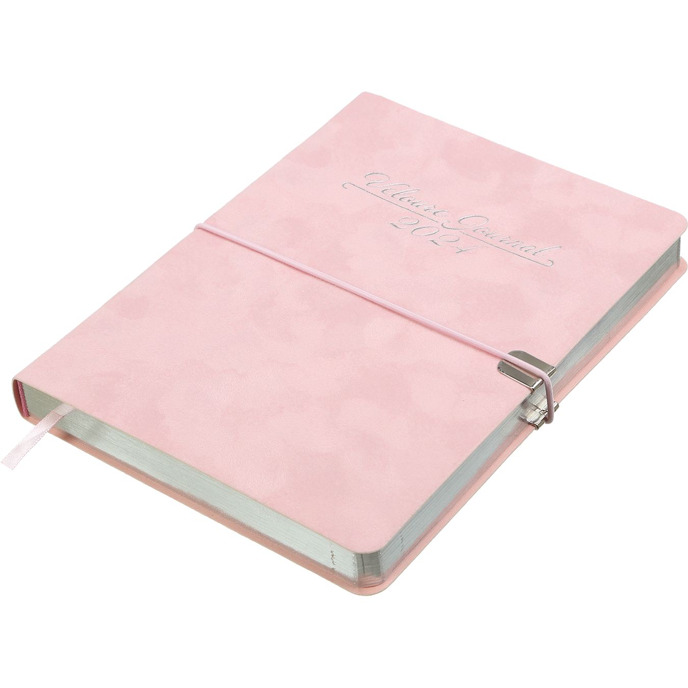 Ежедневник датированный Buromax Velour 2024 A5 розовый (BM.2134-10) - фото 2