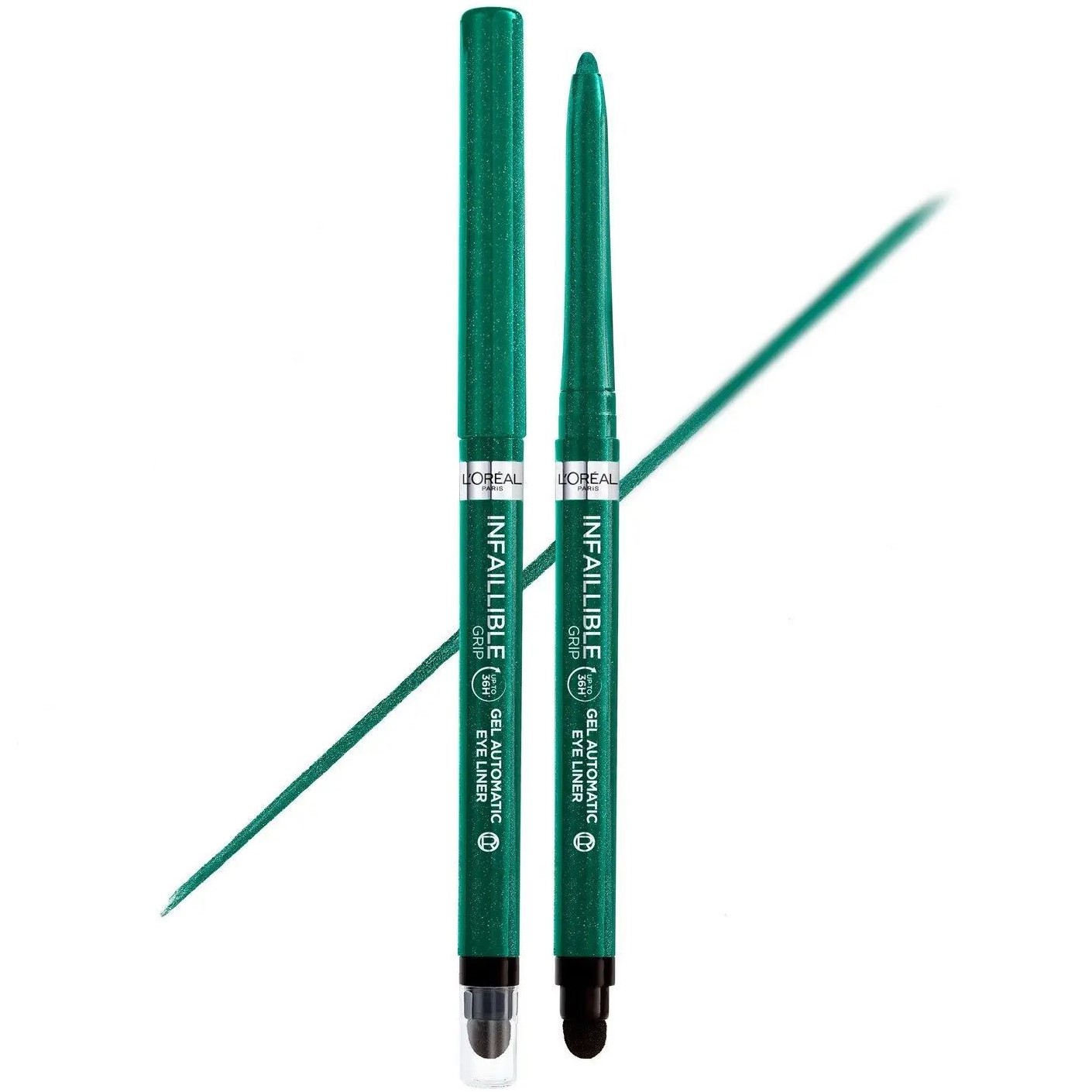 Автоматический карандаш для век L'Oreal Paris Infaillible Grip Gel Automatic Eye Liner тон 08 (Emerald Green) 1 г - фото 1