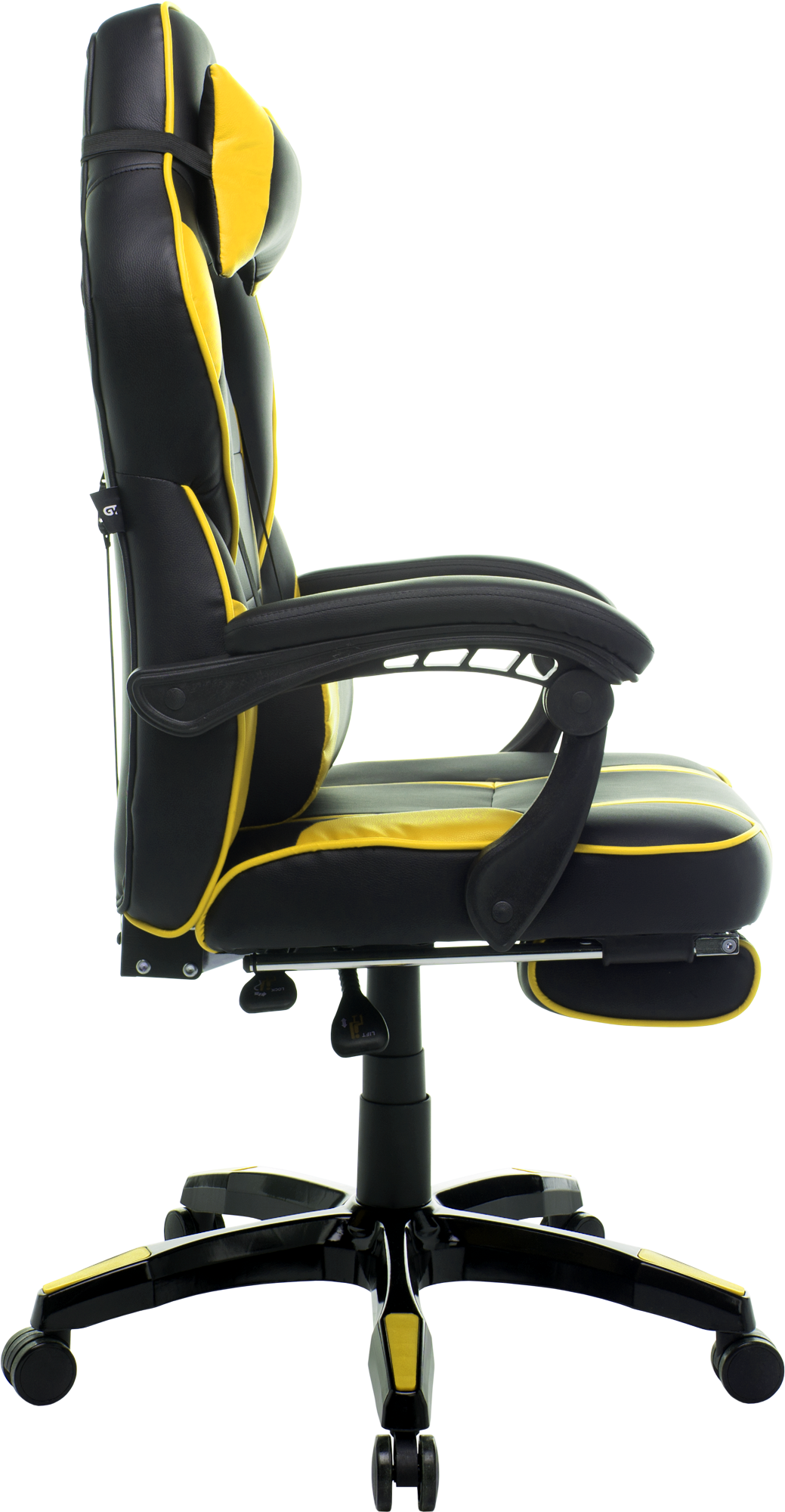 Геймерське крісло GT Racer чорне з жовтим (X-2749-1 Black/Yellow) - фото 4