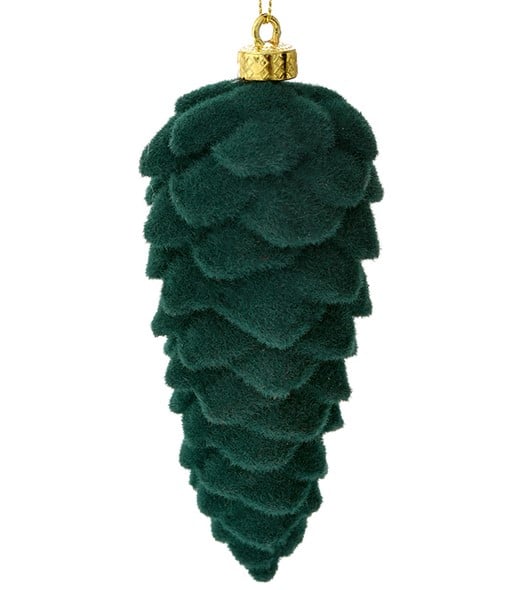 Рождественская шишка Lefard вельвет, темно-зеленый (681-049) - фото 1