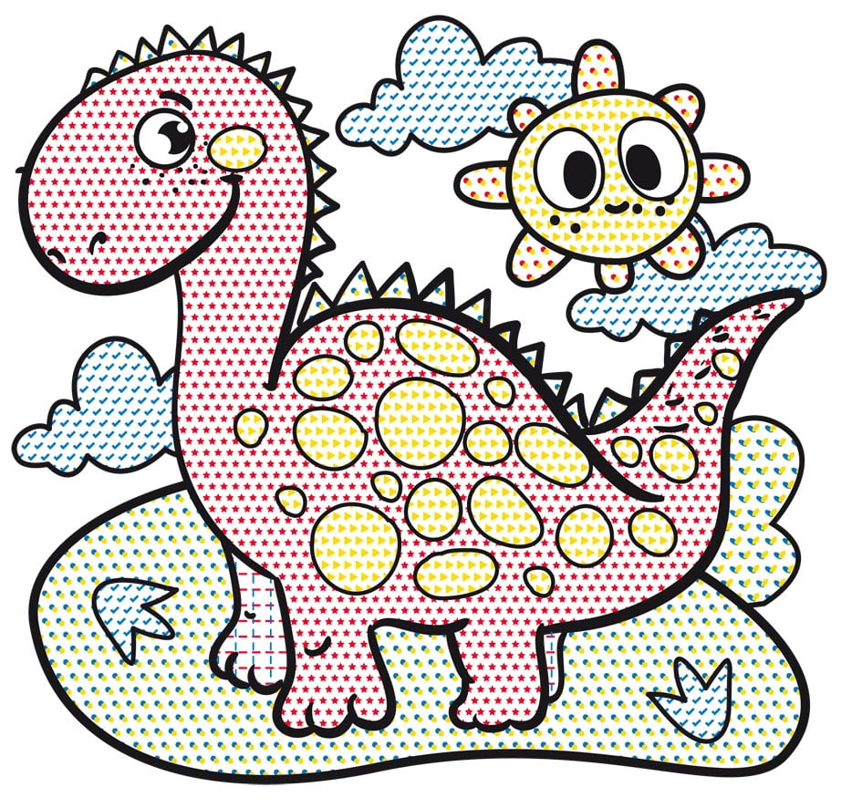Водная раскраска Кристал Бук Динозаврик, 8 страниц (F00013998) - фото 3