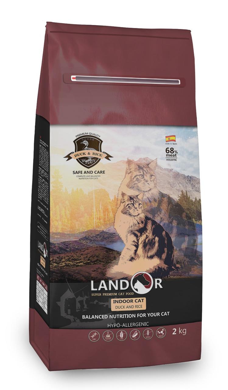 Сухой корм для кошек Landor, утка с рисом, 400 г - фото 1