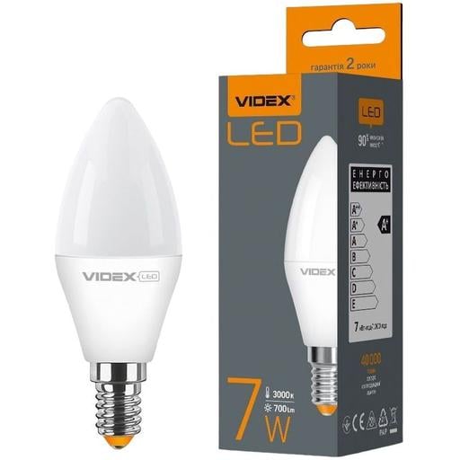 Світлодіодна лампа LED Videx C37e 7W E14 3000K (VL-C37e-07143) - фото 1