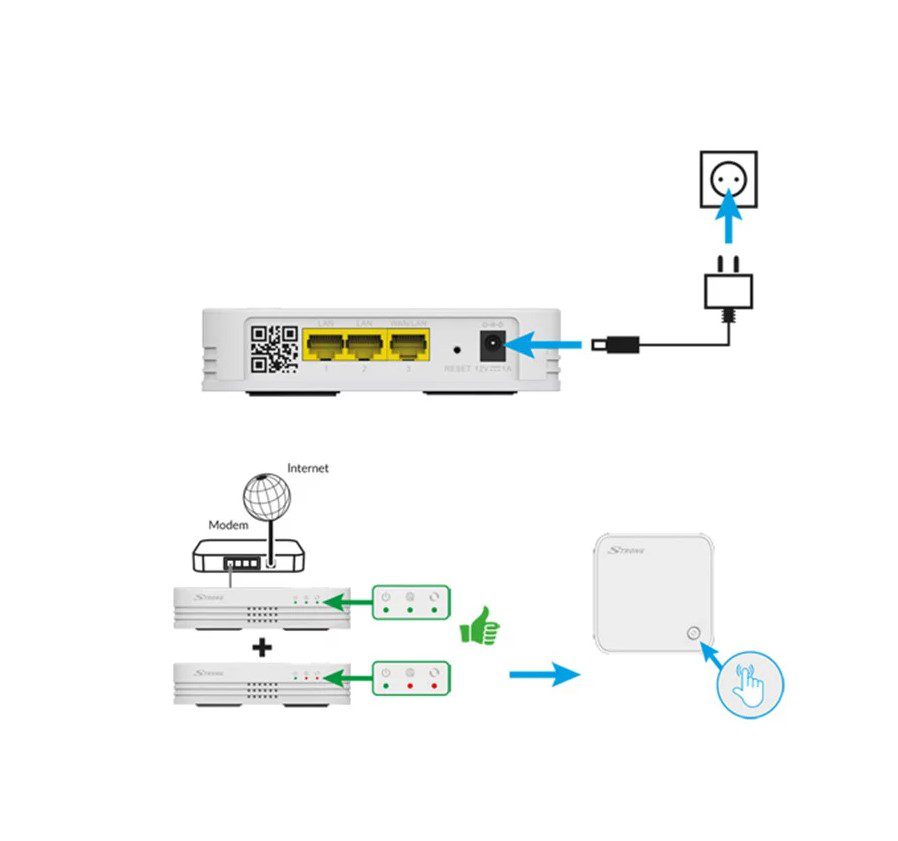 Повторювач для комплекту домашньої Wi-Fi Mesh системи Strong Atria Wi-Fi Mesh 1200 Add-on - фото 3