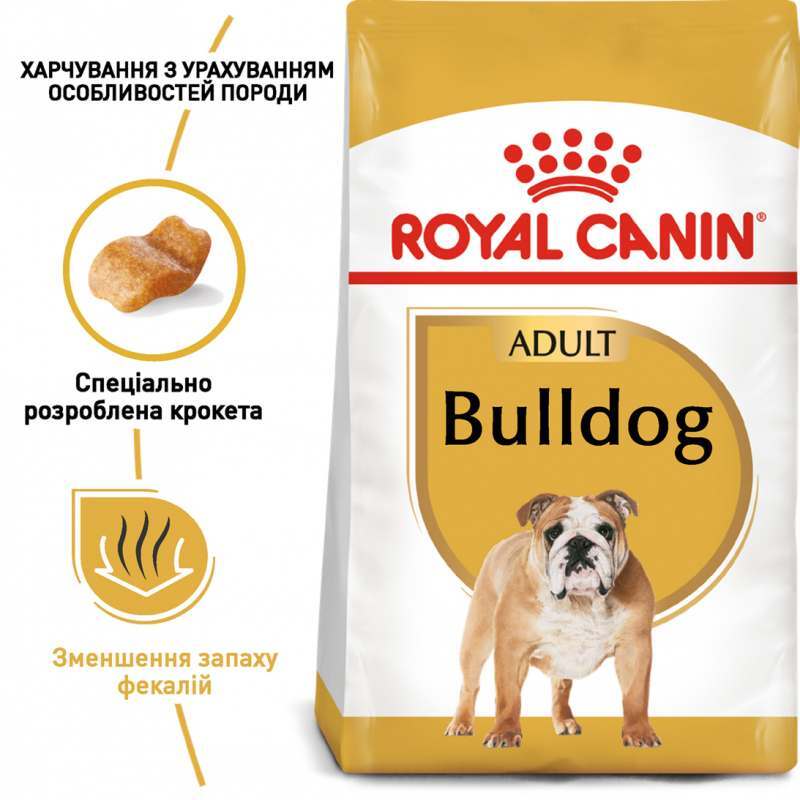 Сухой корм для взрослых собак породы Бульдог Royal Canin Bulldog Adult 12 кг (2590120) - фото 5
