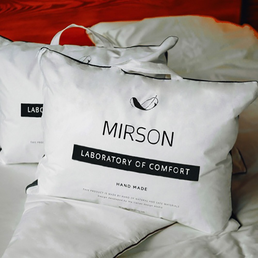 Подушка пухова MirSon Luxury Exclusive №152 середня, 50х50 см, біла (2200003278644) - фото 13
