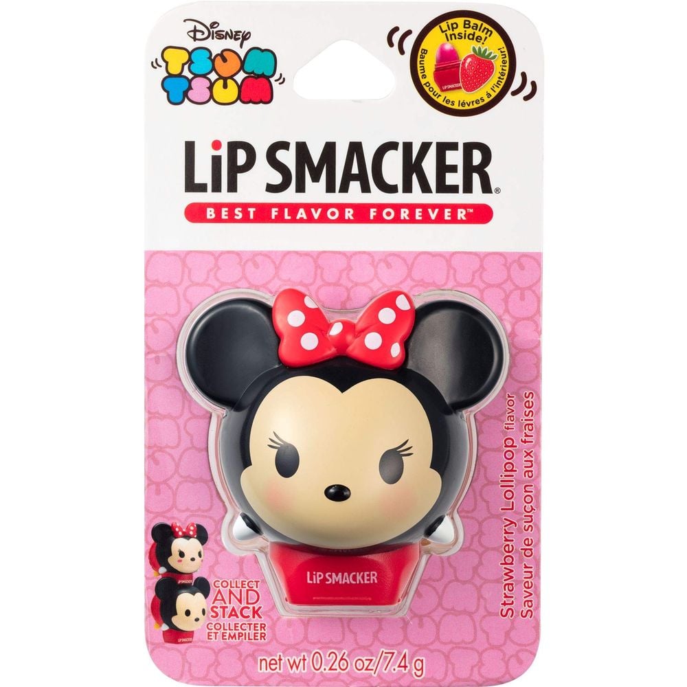 Бальзам для губ Lip Smacker Disney Tsum Tsum Minnie Strawberry Lollipop 7.4 г (451289) - фото 4
