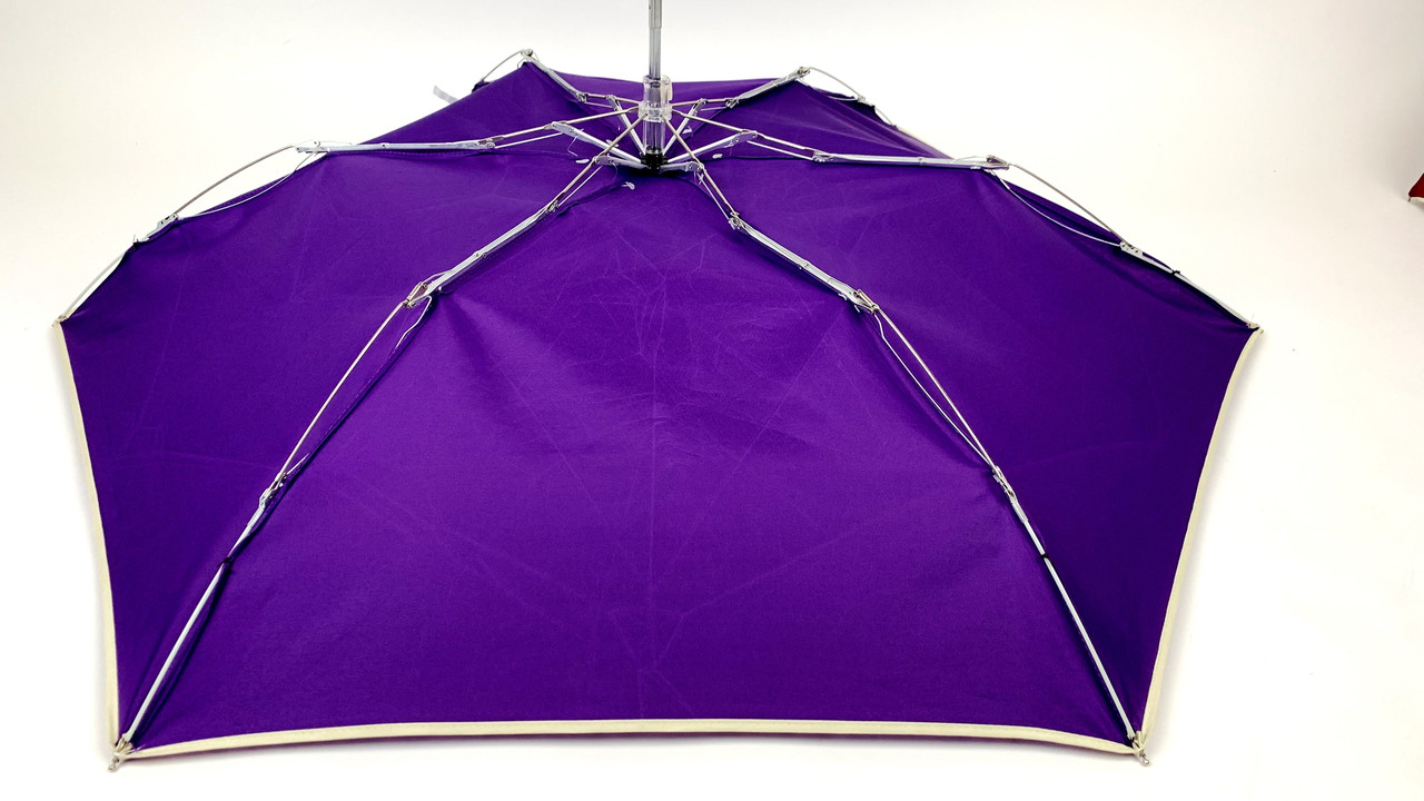 Женский складной зонтик механический Victoria 90 см сиреневый - фото 6