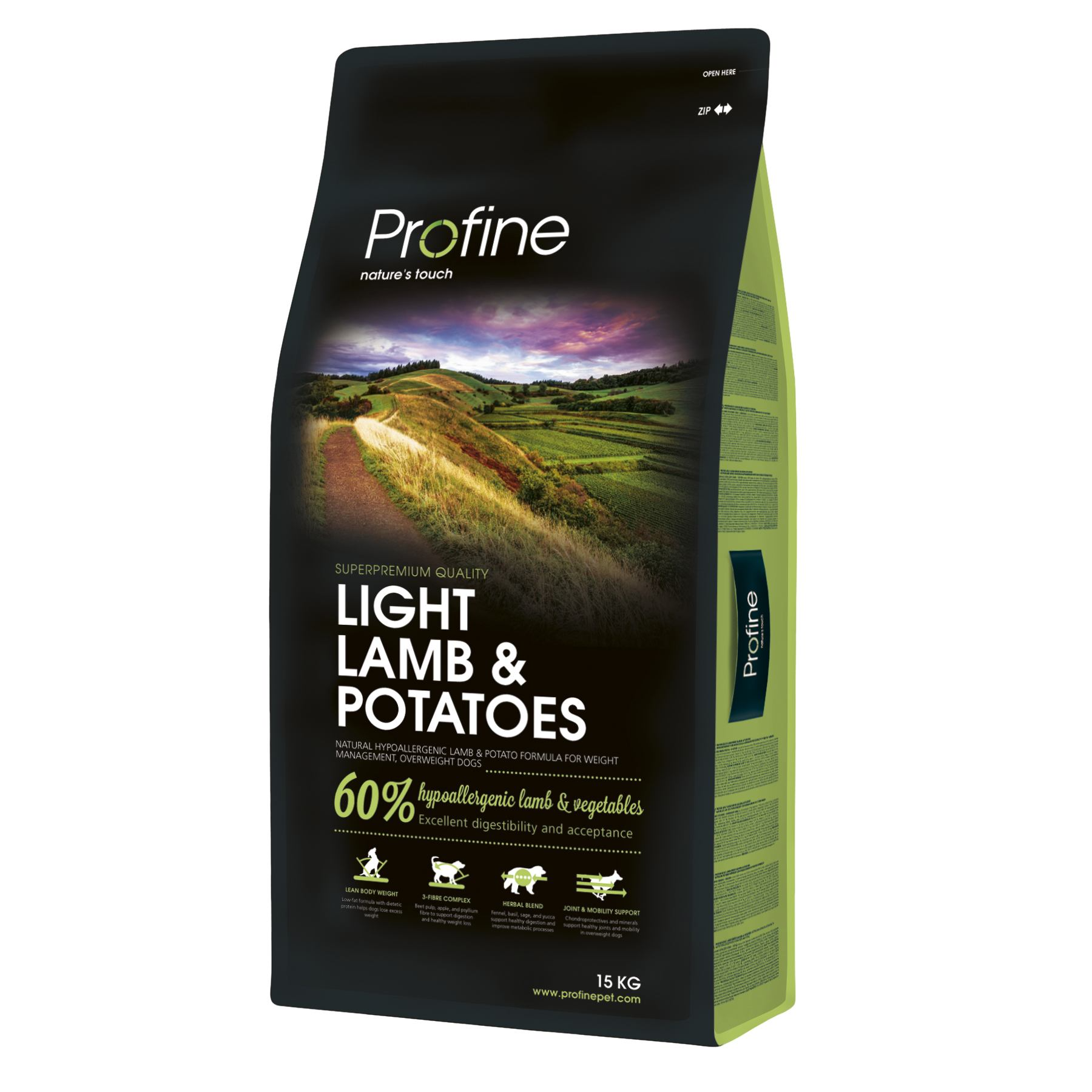 Сухий корм для собак із зайвою вагою Profine Light Lamb, з ягням, 15 кг - фото 1