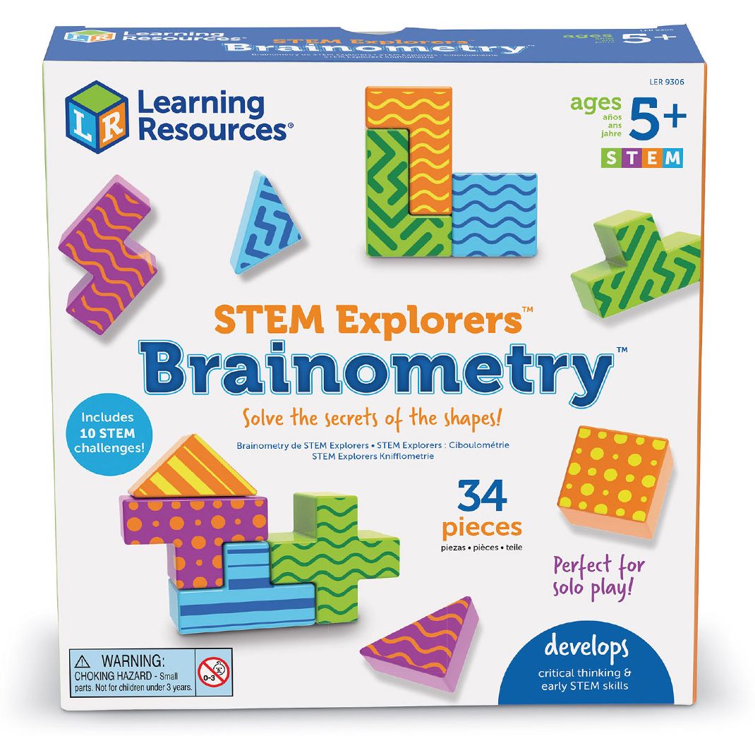 Навчальний ігровий набір Learning Resources STEM Explorers Brainometry Кольорова геометрія (LER9306) - фото 4