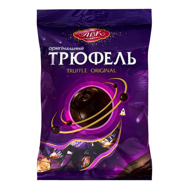 Конфеты АВК Трюфель Оригинальний, шоколадные, 200 г - фото 1