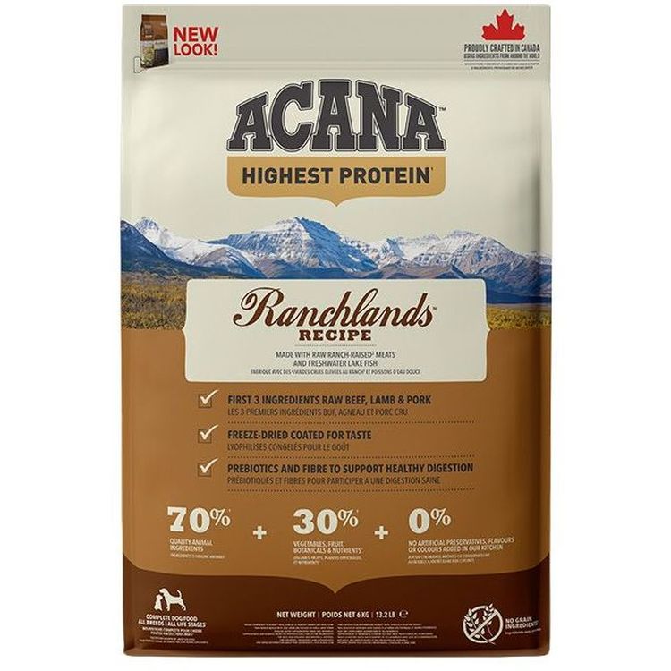 Сухий корм для собак Acana Ranchlands Dog Recipe, 6 кг - фото 1