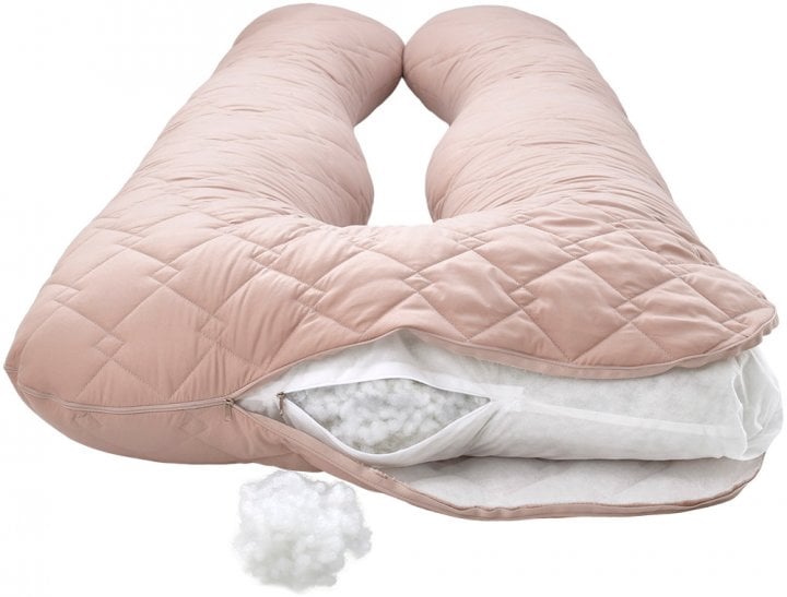 Подушка для вагітних та годування Ideia Sei Design, 140х75х20 см, бежевий (8-32757) - фото 3