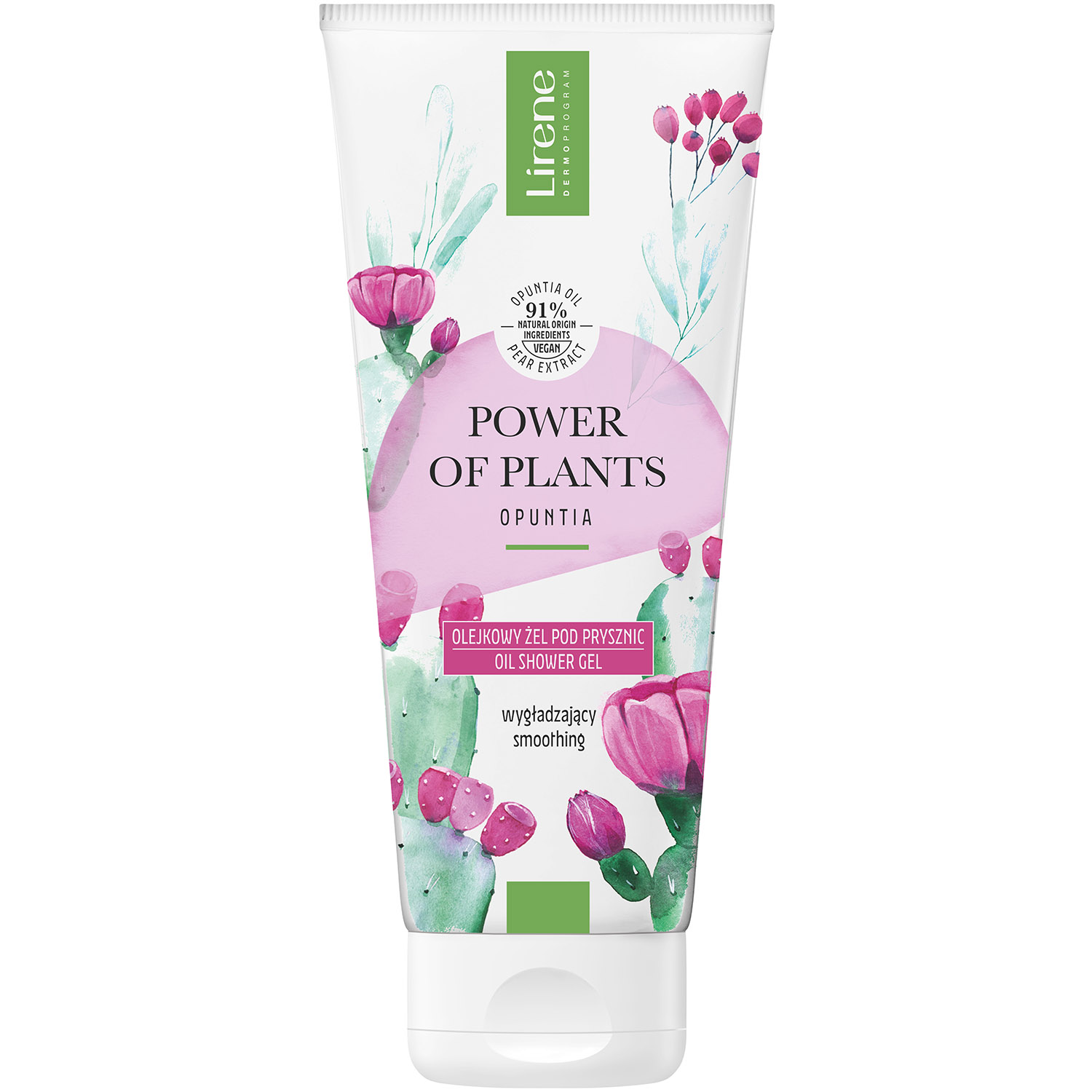 Гель для душу Lirene Power Of Plants Opuntia Shower Gel 200 мл - фото 1