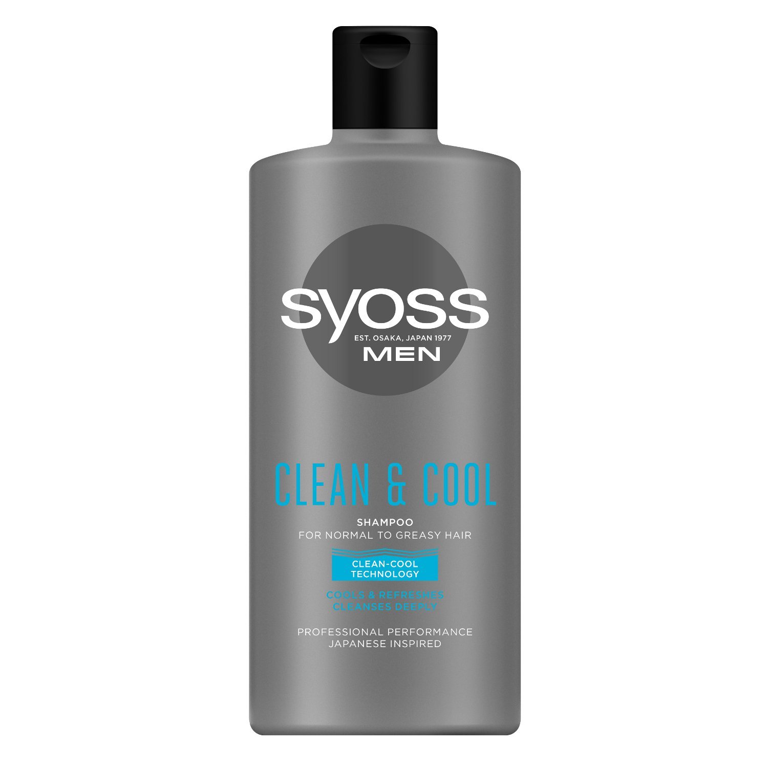 Шампунь Syoss Сlean&Cool Men с Ментолом, для нормальных и жирных волос, 440 мл - фото 1