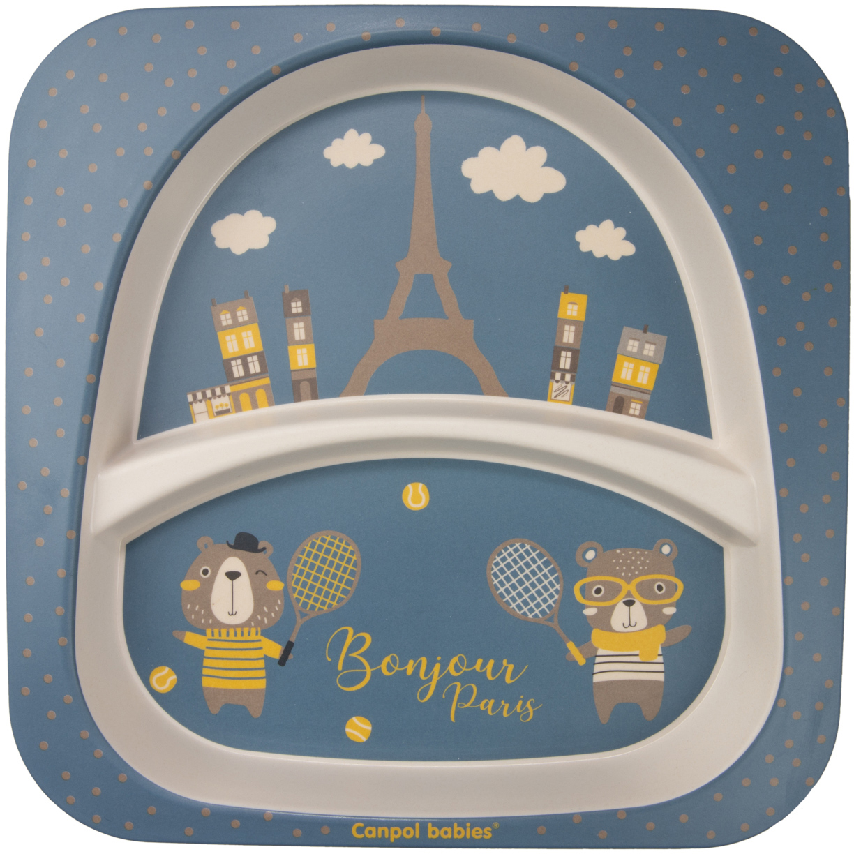 Набір посуду Canpol babies Bonjour Paris, 5 предметів, синій (9/227_blu) - фото 3