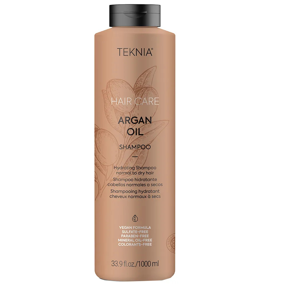 Увлажняющий аргановый шампунь для волос Lakme Teknia Argan Oil Shampoo 1 л - фото 1