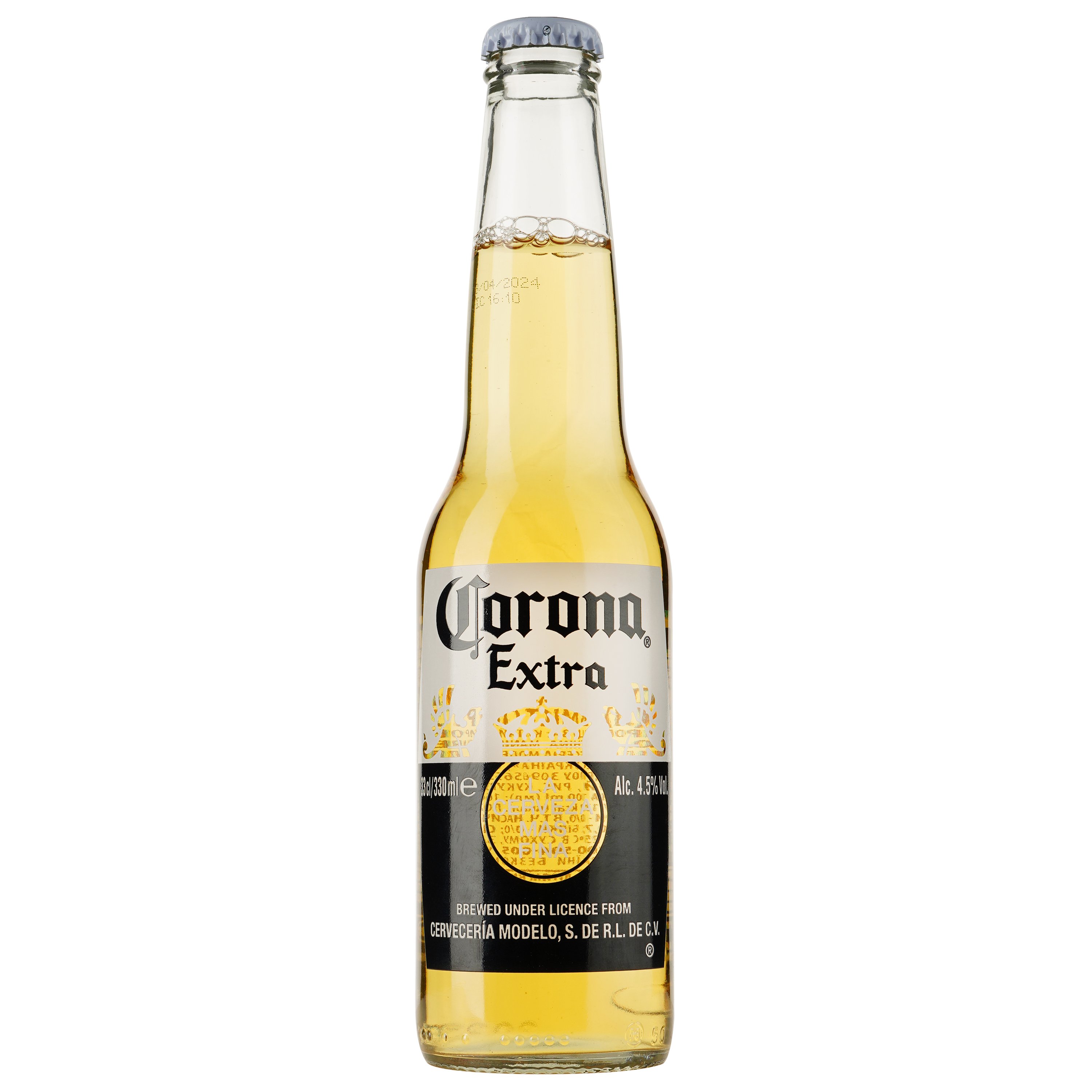Пиво Corona Extra світле пастеризоване 4.5% 0.33 л (839544) - фото 1