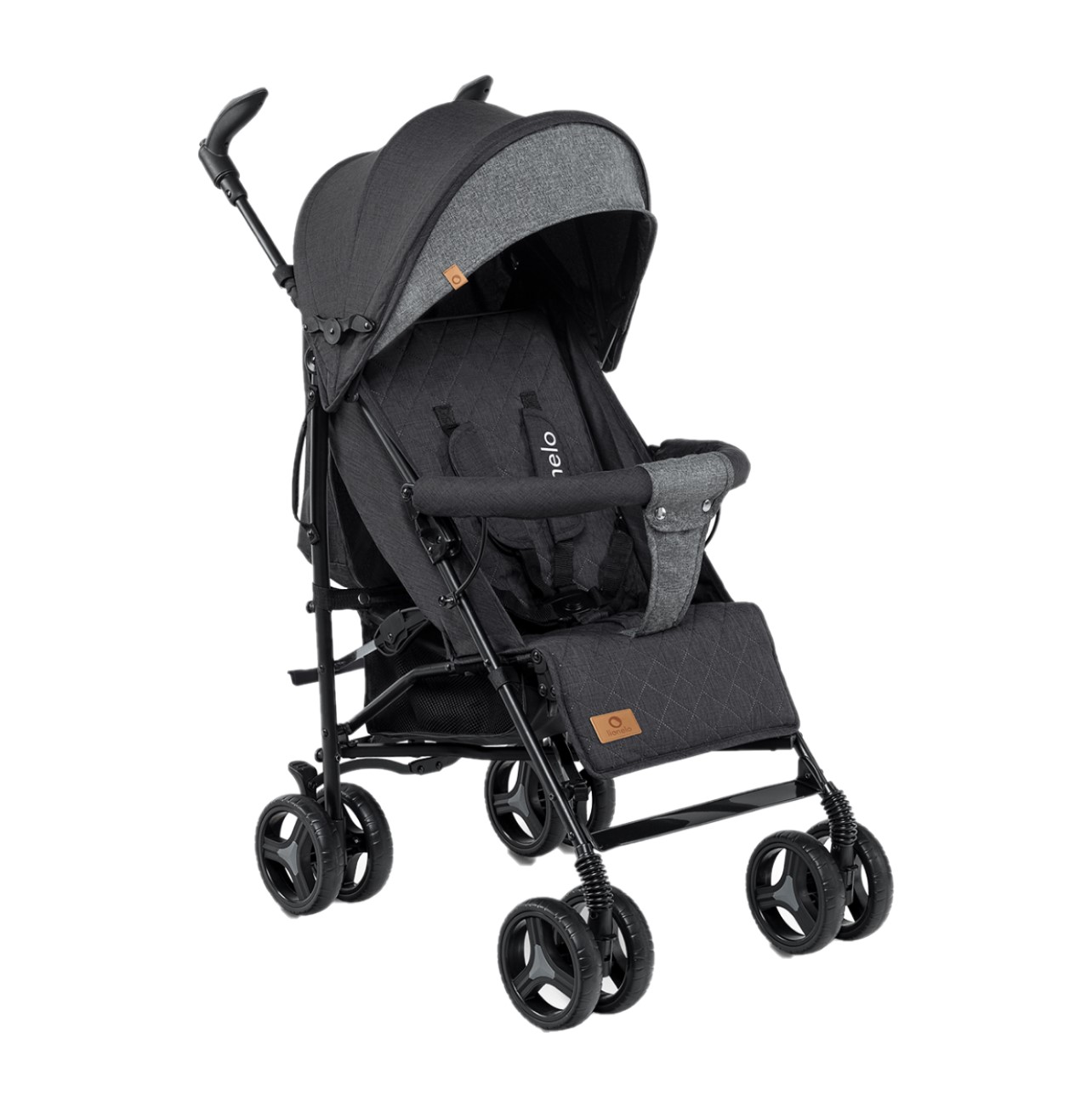 Прогулочная коляска Lionelo Irma Black/Dark Grey, черная (LO-IRMA BLACK) - фото 1