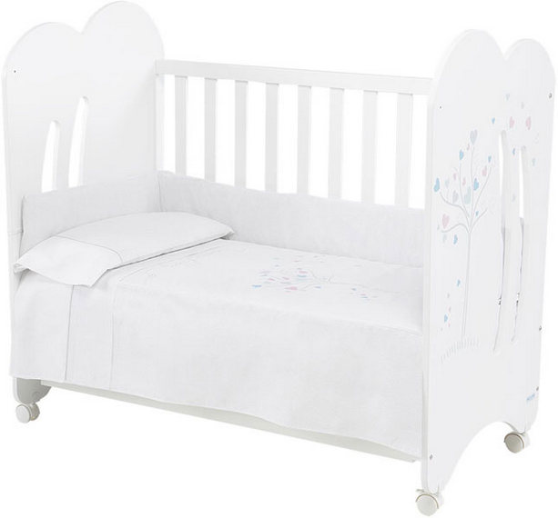 Дитяче ліжечко Micuna Aura White, 120х60 см, білий (AURA WHITE) - фото 4