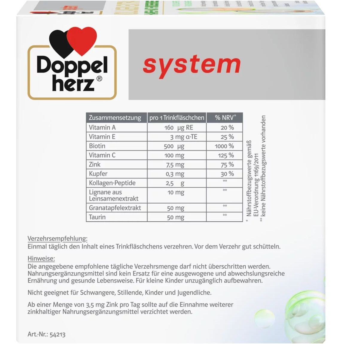 Харчова добавка Doppelherz System Колаген Екстра 750 мл (25 мл x 30 флаконів) - фото 2