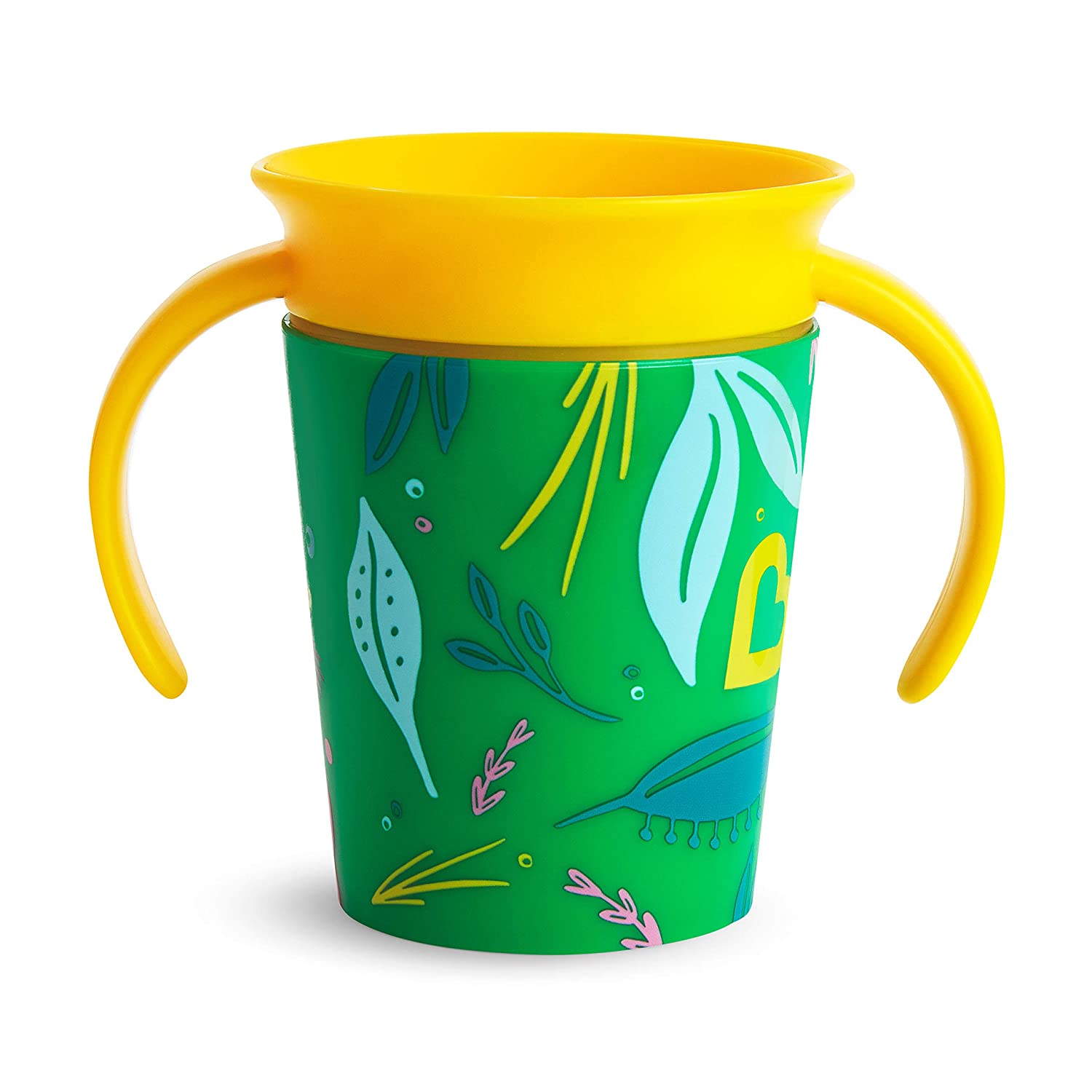 Чашка непроливная Munchkin Miracle 360 WildLove Слоненек, 177 мл, желтый (05177201.01) - фото 3
