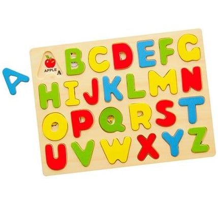 Деревянный пазл Viga Toys Английский алфавит (58543) - фото 1