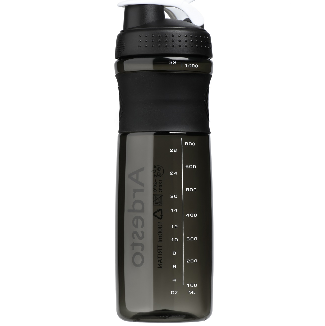 Пляшка для води Ardesto Smart Bottle, 1 л, чорна (AR2204TB) - фото 2