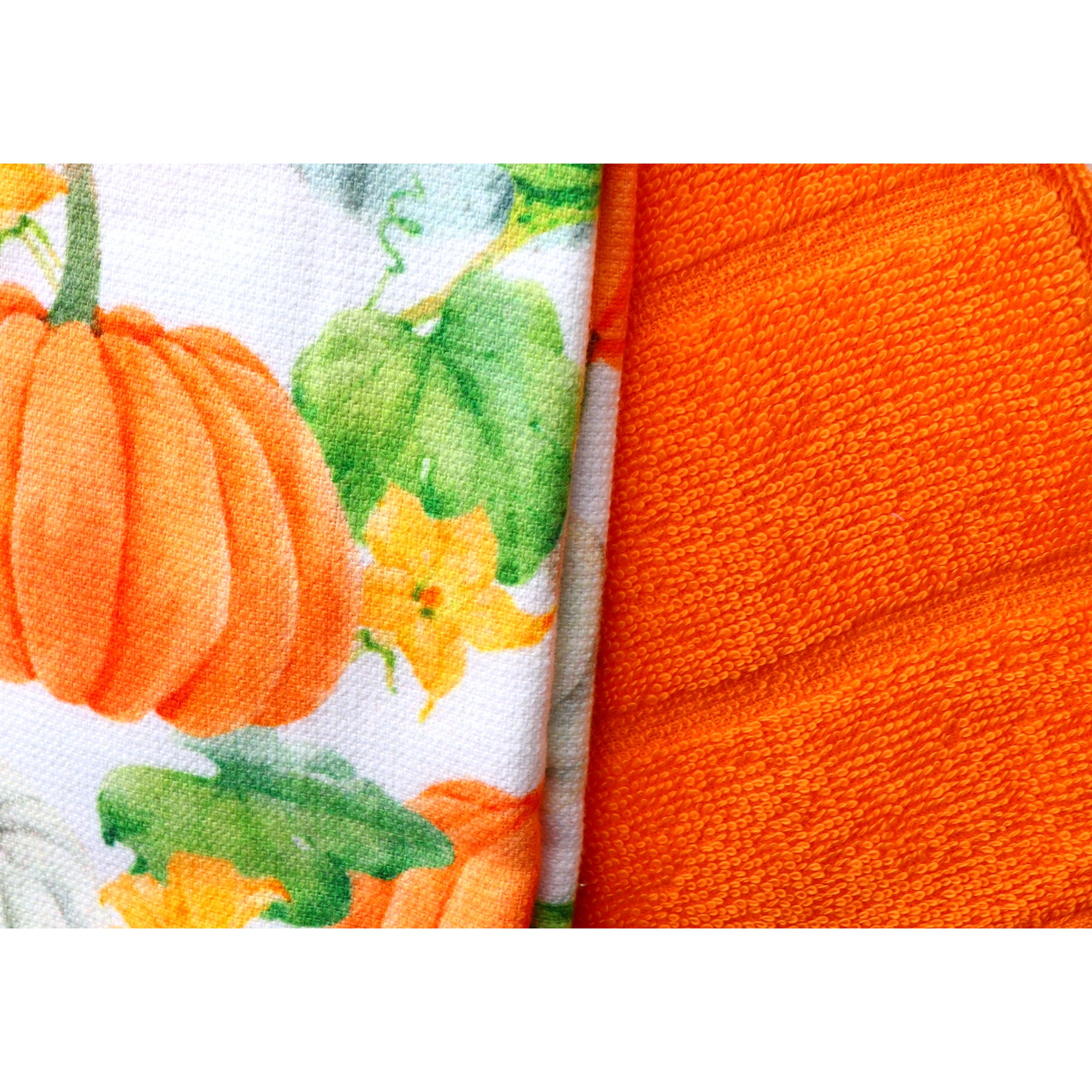 Набір кухонних рушників Maisonette Pumpkin 60x40 см 375 г/м² 2 шт. помаранчевий (44007) - фото 4