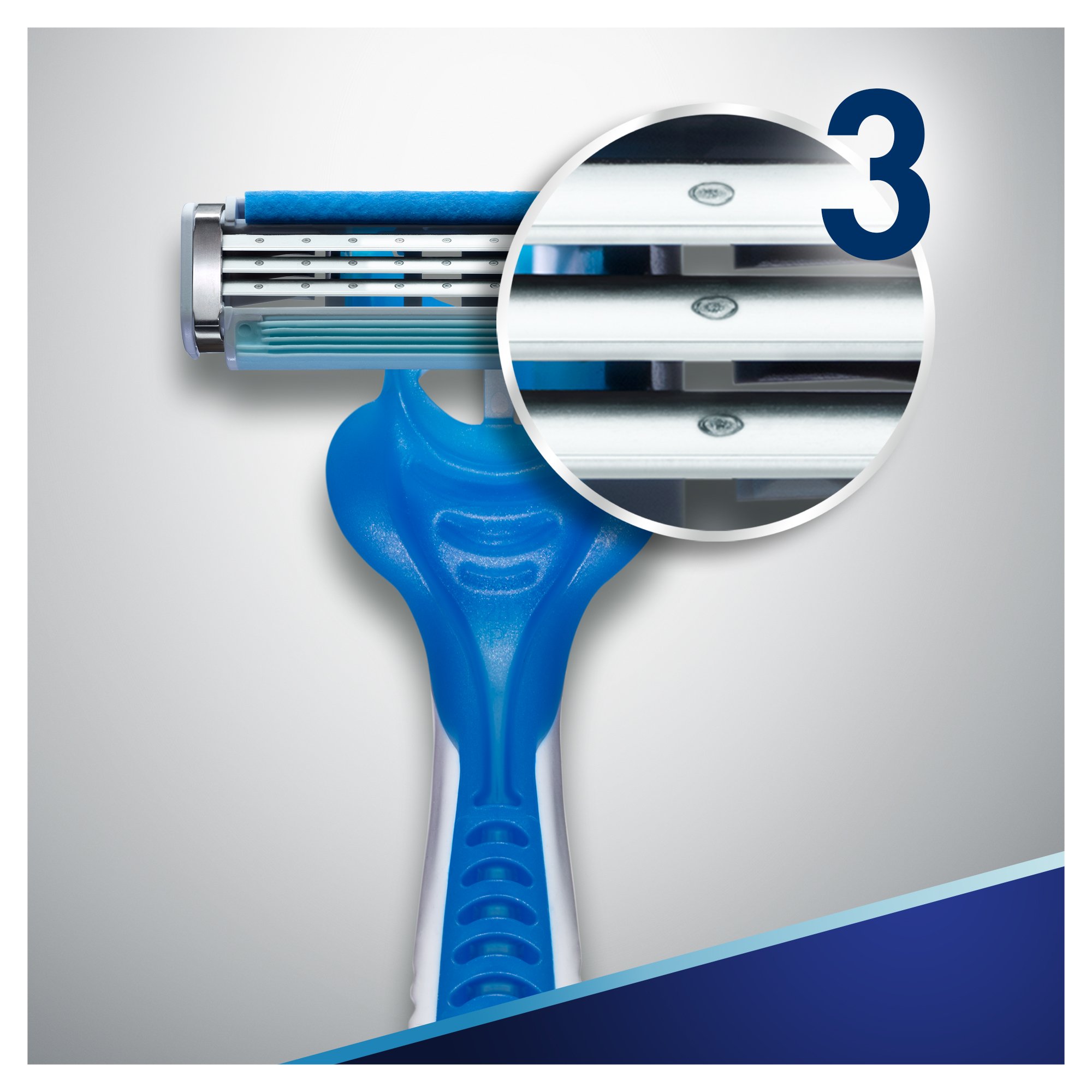 Одноразові станки для гоління Gillette Blue 3 Cool, чоловічі, 6 шт. - фото 2