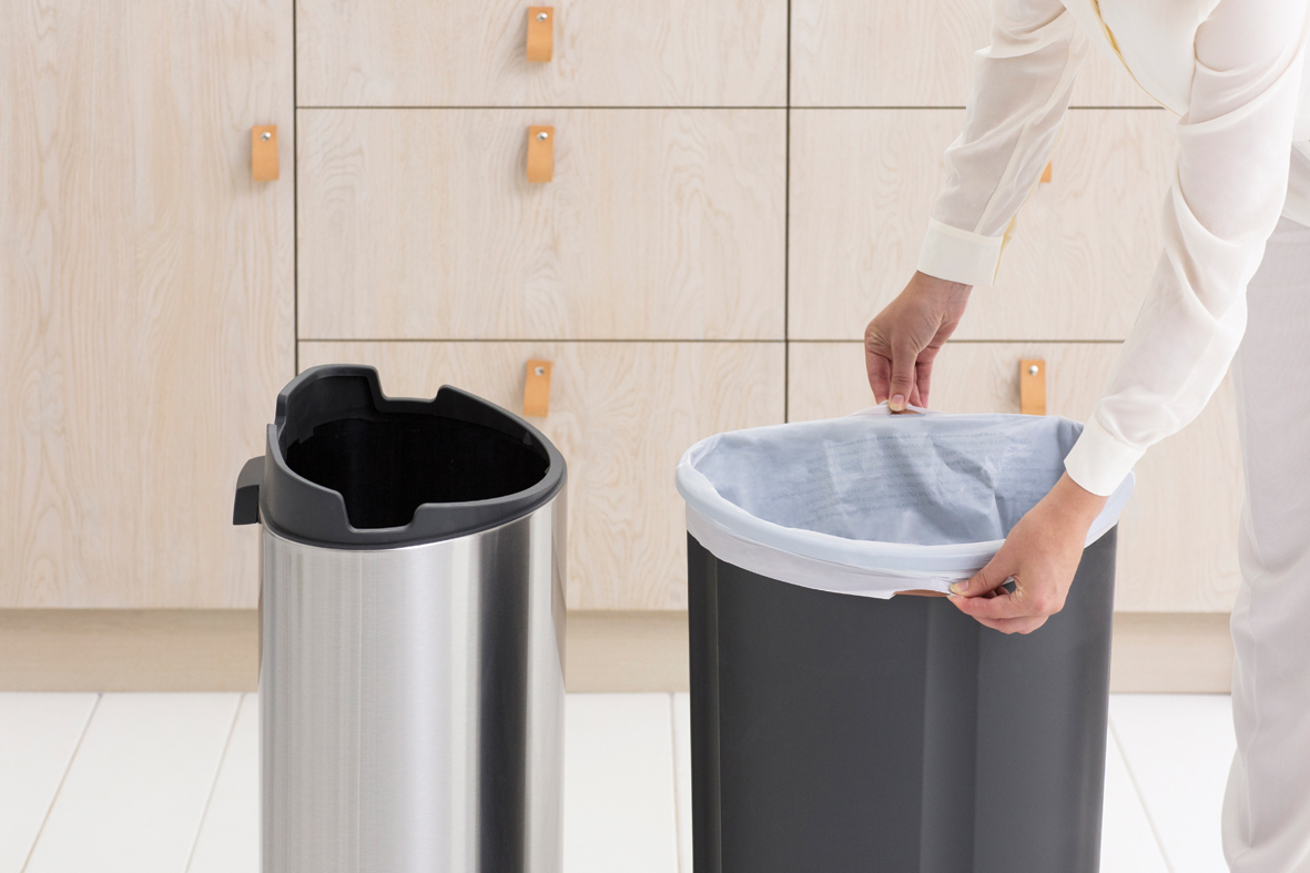 Бак для сміття Brabantia Touch Bin, 40 л, сріблястий (114809) - фото 4