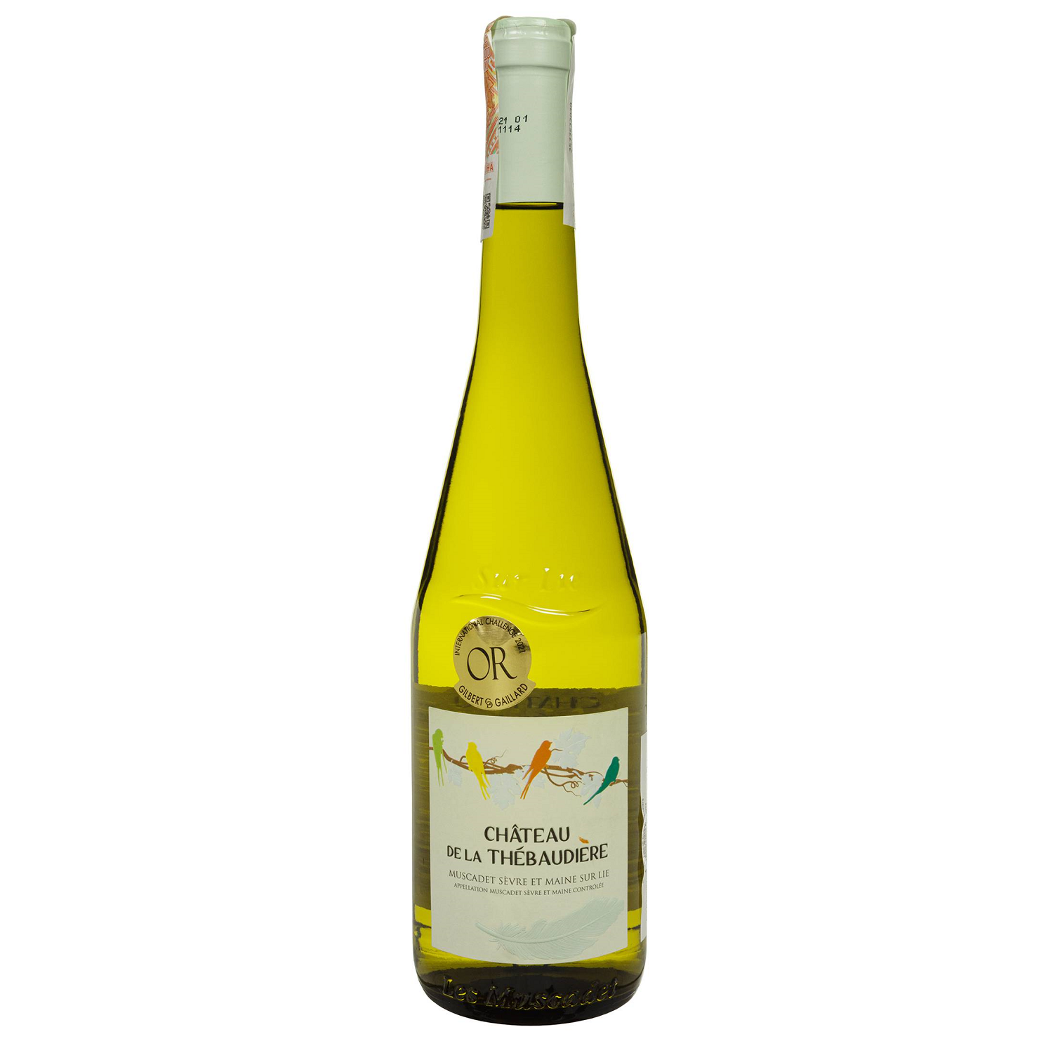 Вино Chetau de La Thebaudiere Muscadet Sevre et Maine Sur Lie, біле, сухе, 0,75 л - фото 1