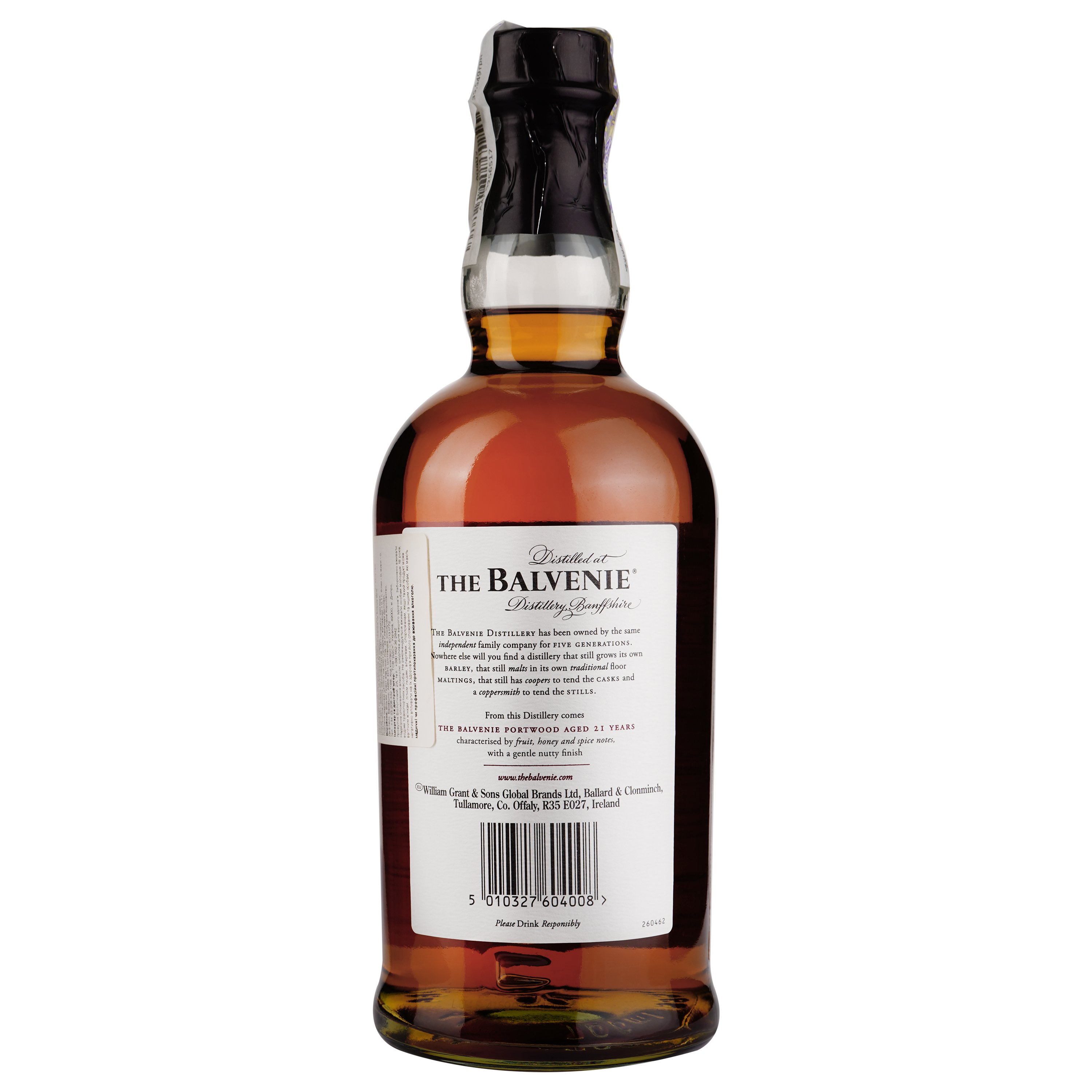 Виски Balvenie 21 Year Old Portwood Single Malt Scotch Whisky, 40%, 0,7 л - фото 2