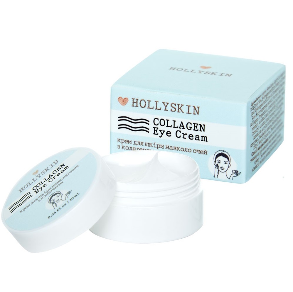 Крем для шкіри навколо очей Hollyskin Collagen Eye Cream з колагеном, 10 мл - фото 1