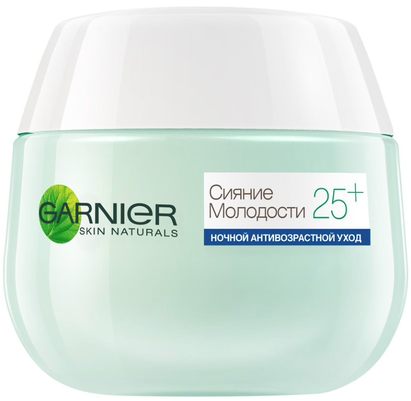 Нічний крем для обличчя Garnier Skin Naturals Сяйво Молодості 25+, для всіх типів шкіри, 50 мл (C4929600) - фото 1