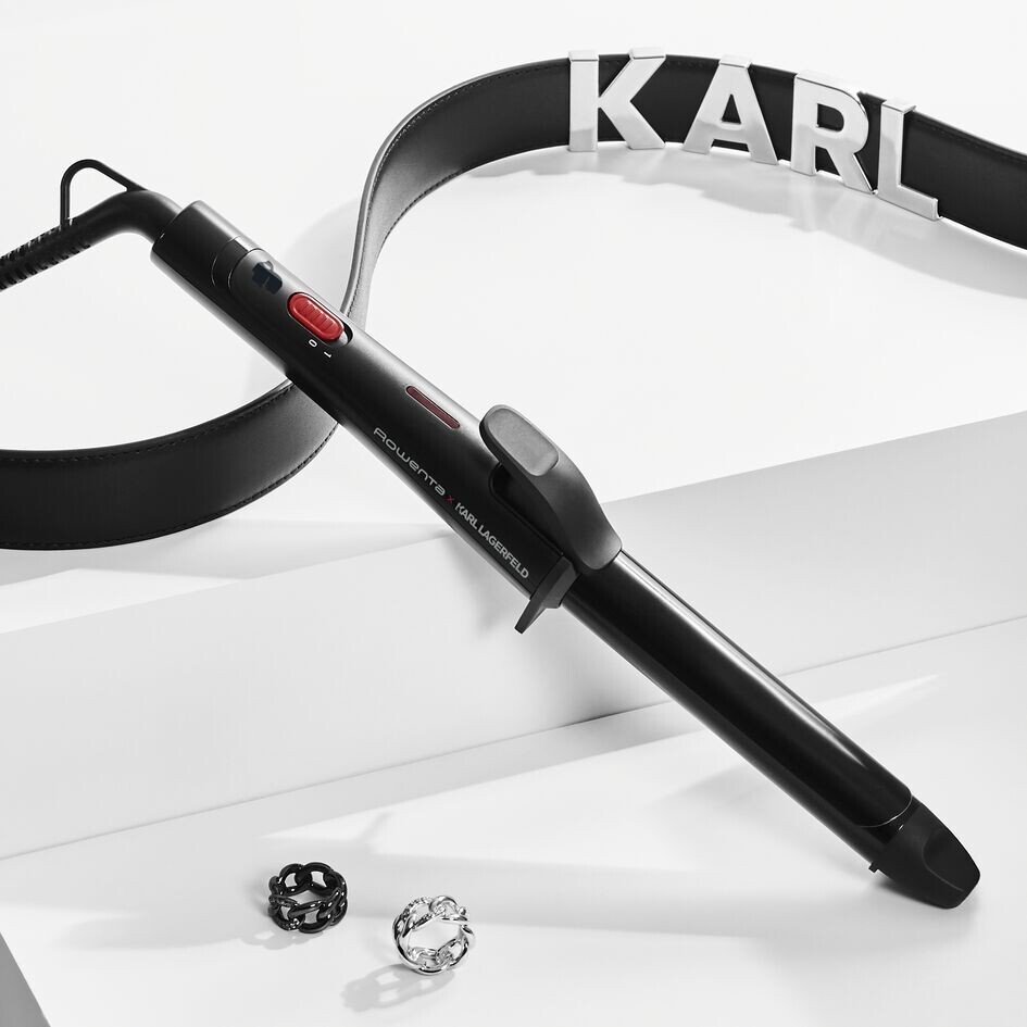 Плойка Rowenta x Karl Lagerfeld Curling Tong, черная (CF321LF0) - фото 5