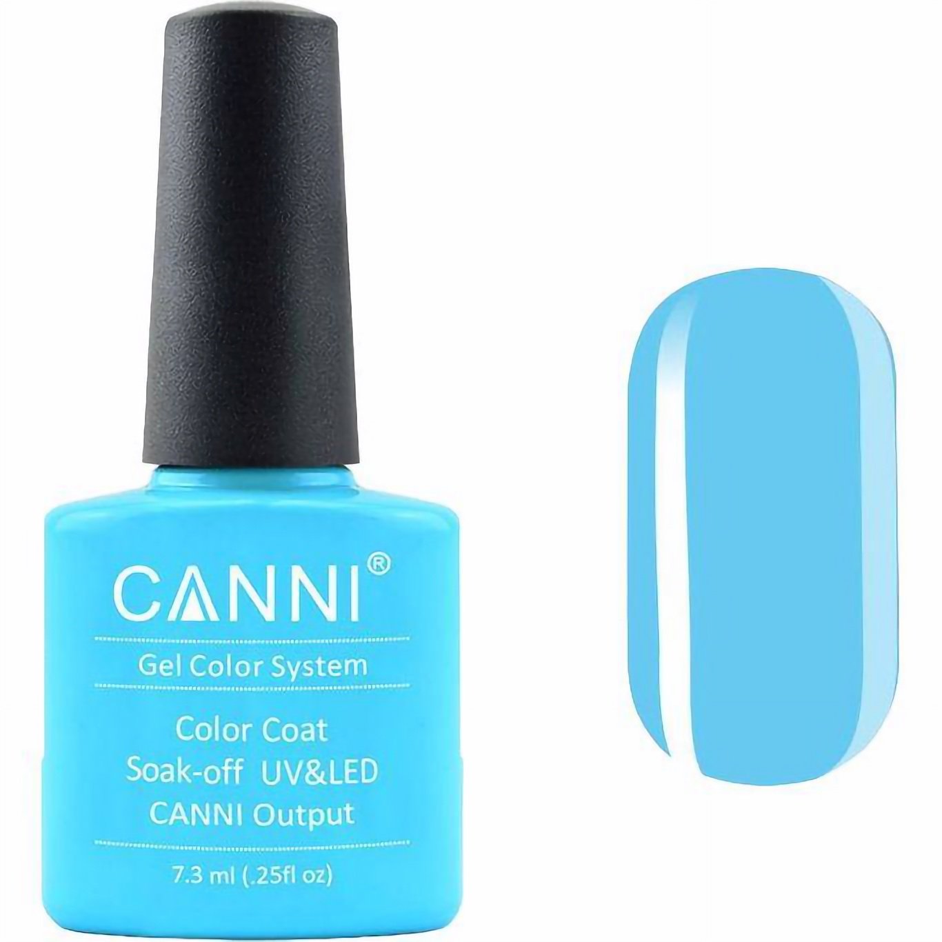 Гель-лак Canni Color Coat Soak-off UV&LED 74 небесно-голубой 7.3 мл - фото 1