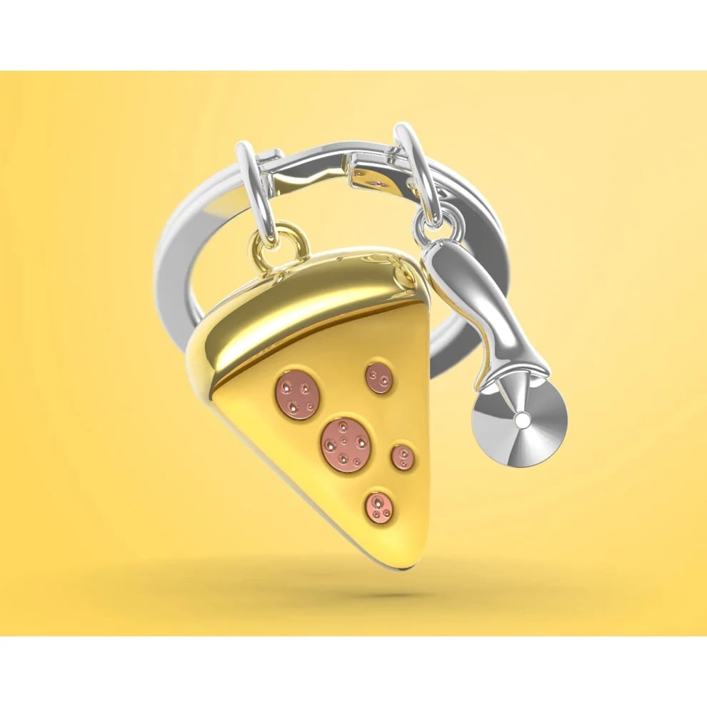 Брелок Metalmorphose Pizza with Pizza Cutter (8000020593043) - фото 6