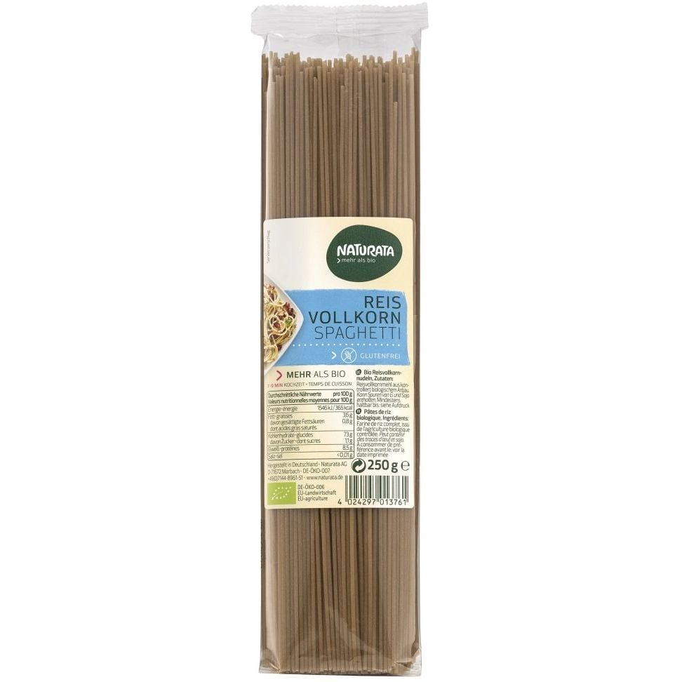 Макаронні вироби Naturata Спагетті з рисового борошна, 250 г - фото 1