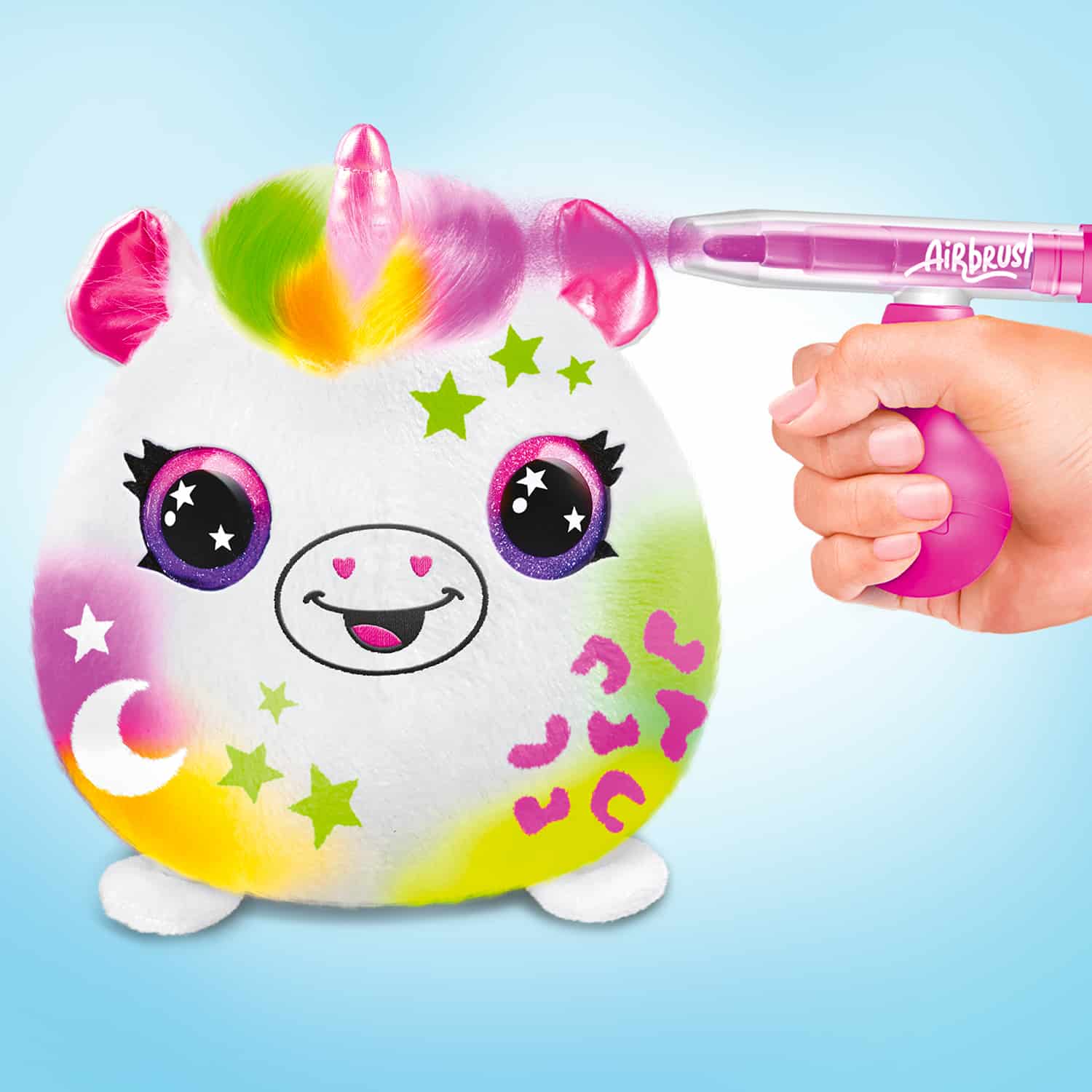 Набор для творчества Canal Toys DIY Airbrush Plush Сквиш Неон сюрприз (AIR022) - фото 8