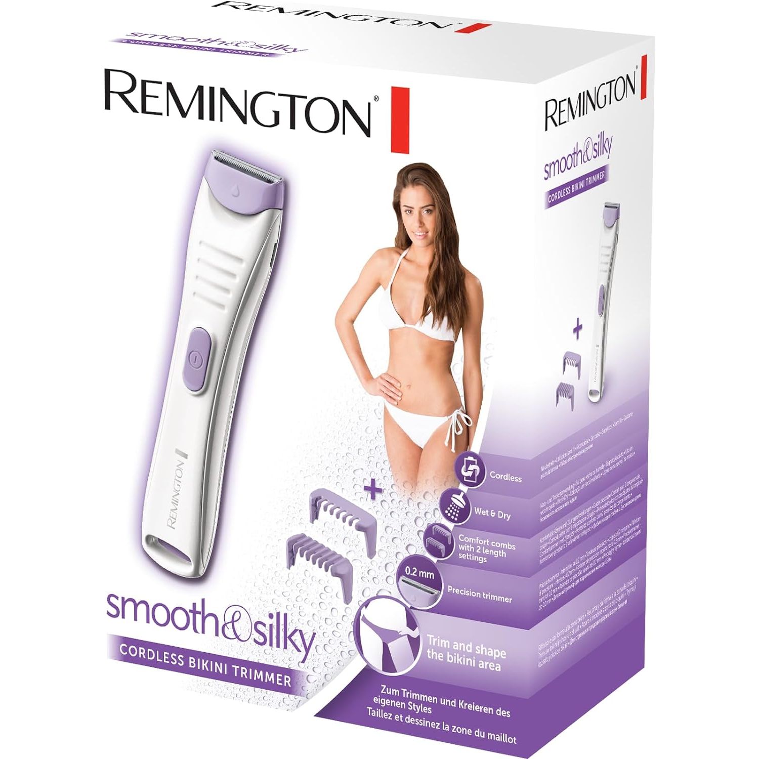 Тример Remington Smooth & Silky для тіла та інтимних зон фіолетовий (BKT4000) - фото 4