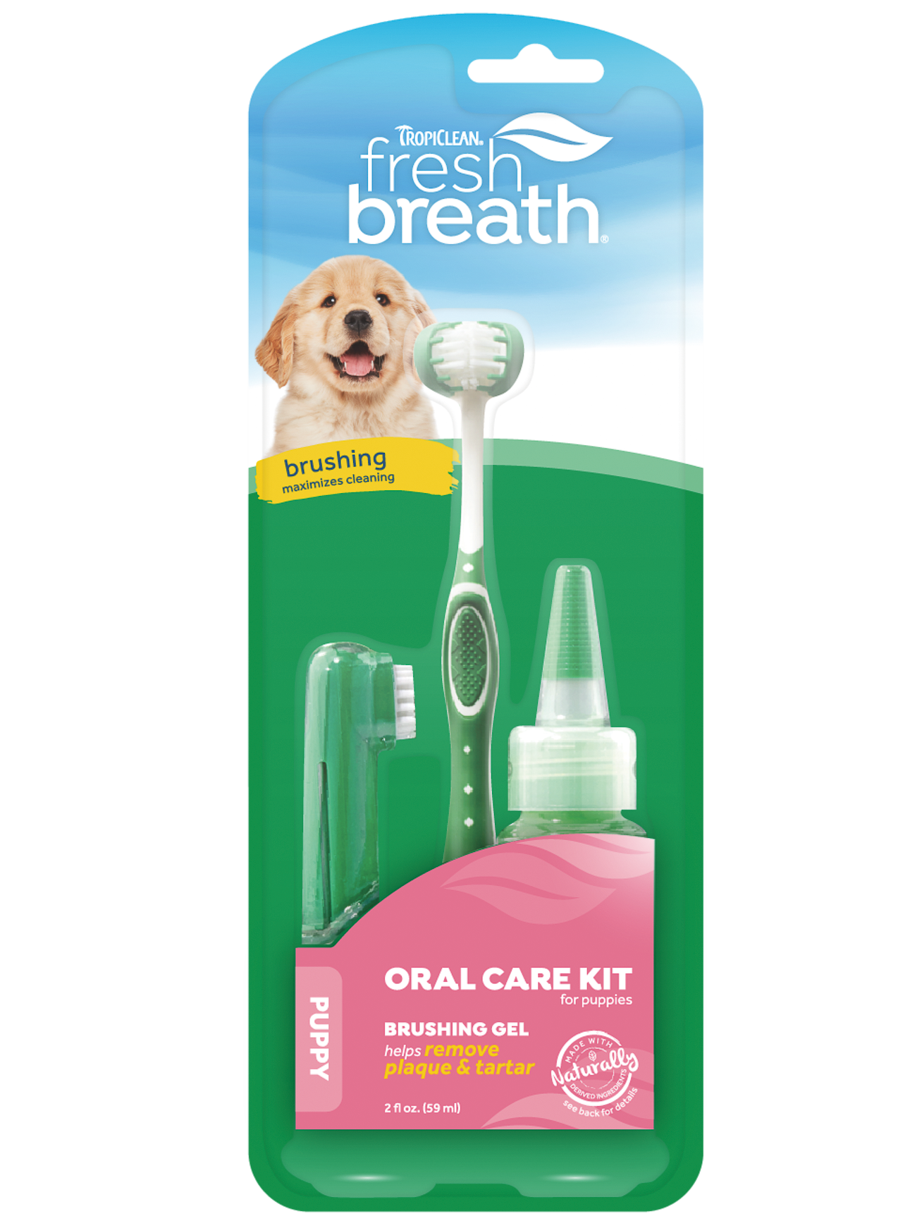 Photos - Dog Medicines & Vitamins TropiClean Набір для догляду за ротовою порожниною цуценят  Fresh Breath, 5 