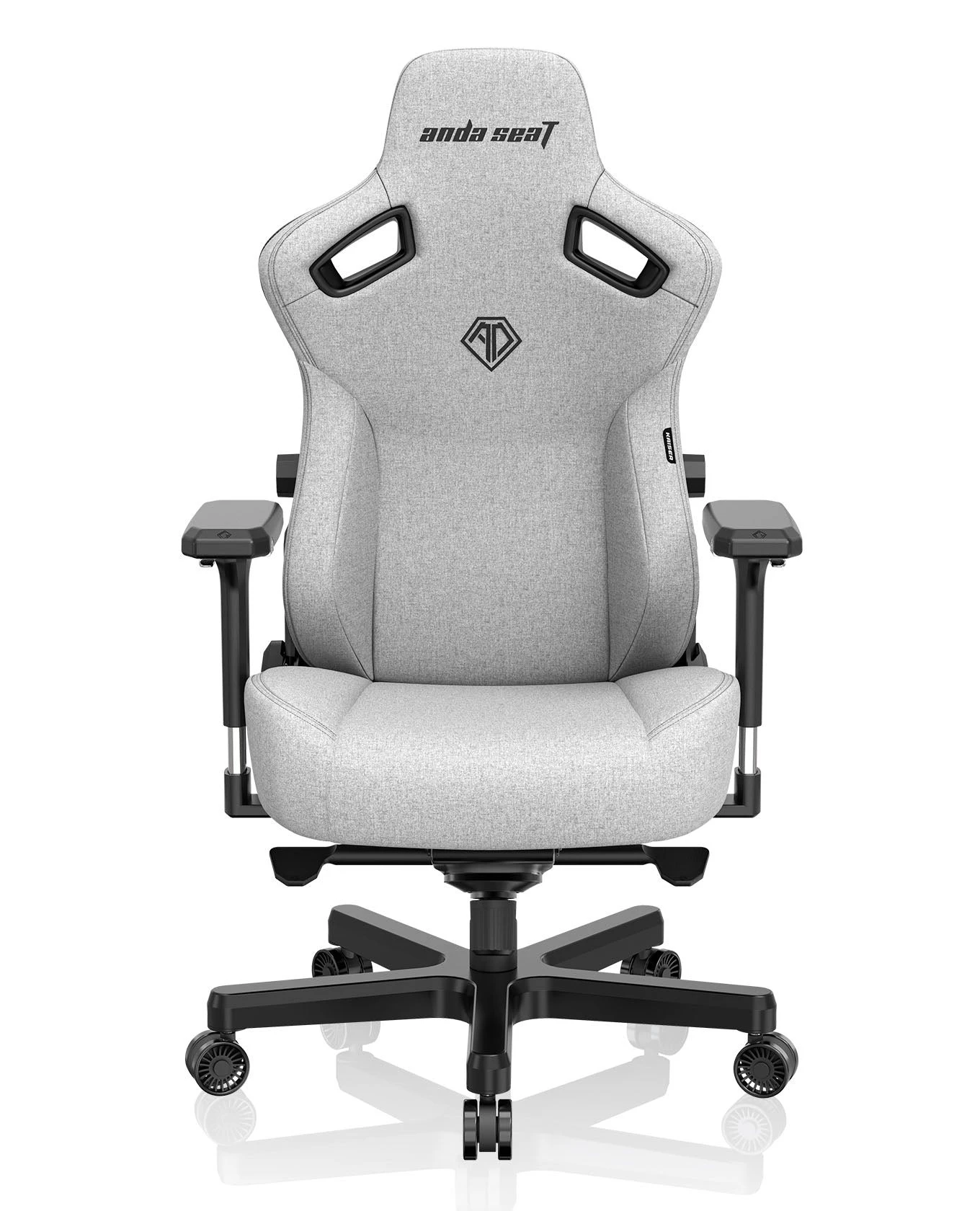 Кресло игровое Anda Seat Kaiser 3 Size XL Grey Fabric (AD12YDC-XL-01-G-PV/F) - фото 2