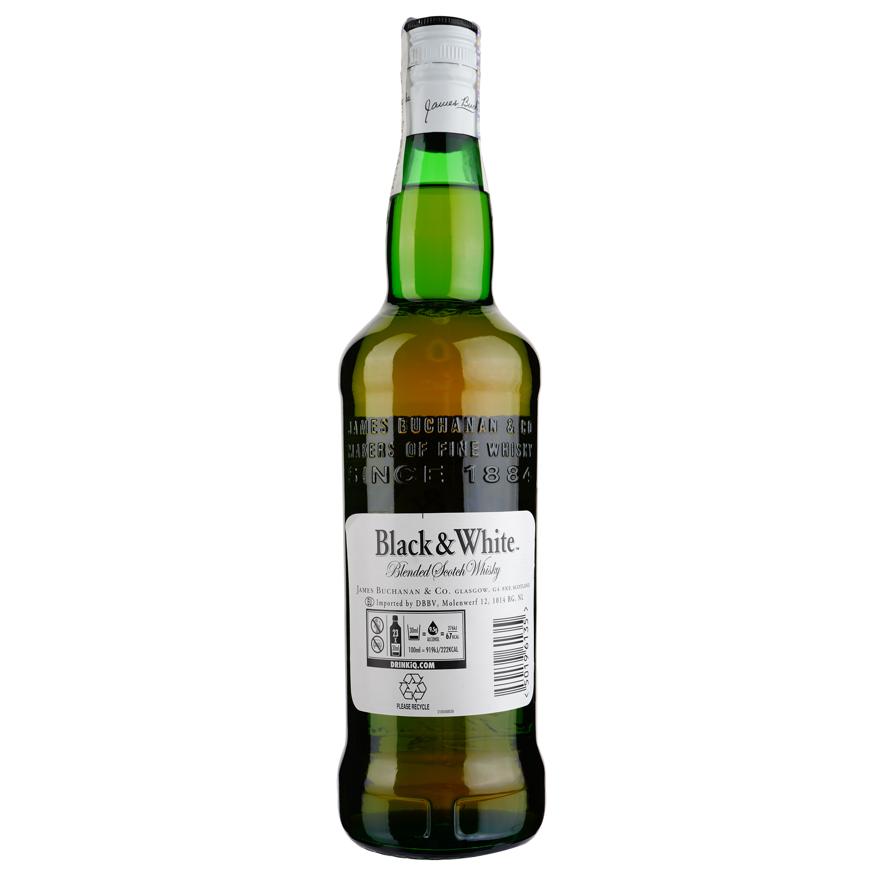 Виски Black&White Blended Scotch Whisky 40% 0.7 л - фото 2