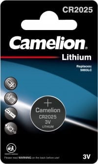 Батарейка Camelion 3V CR 2025 BP1 Lithium, 1 шт. (CR2025-BP1) - фото 1