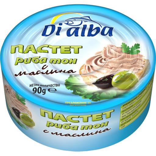 Паштет із тунця Di alba оливковий 90 г (904801) - фото 1