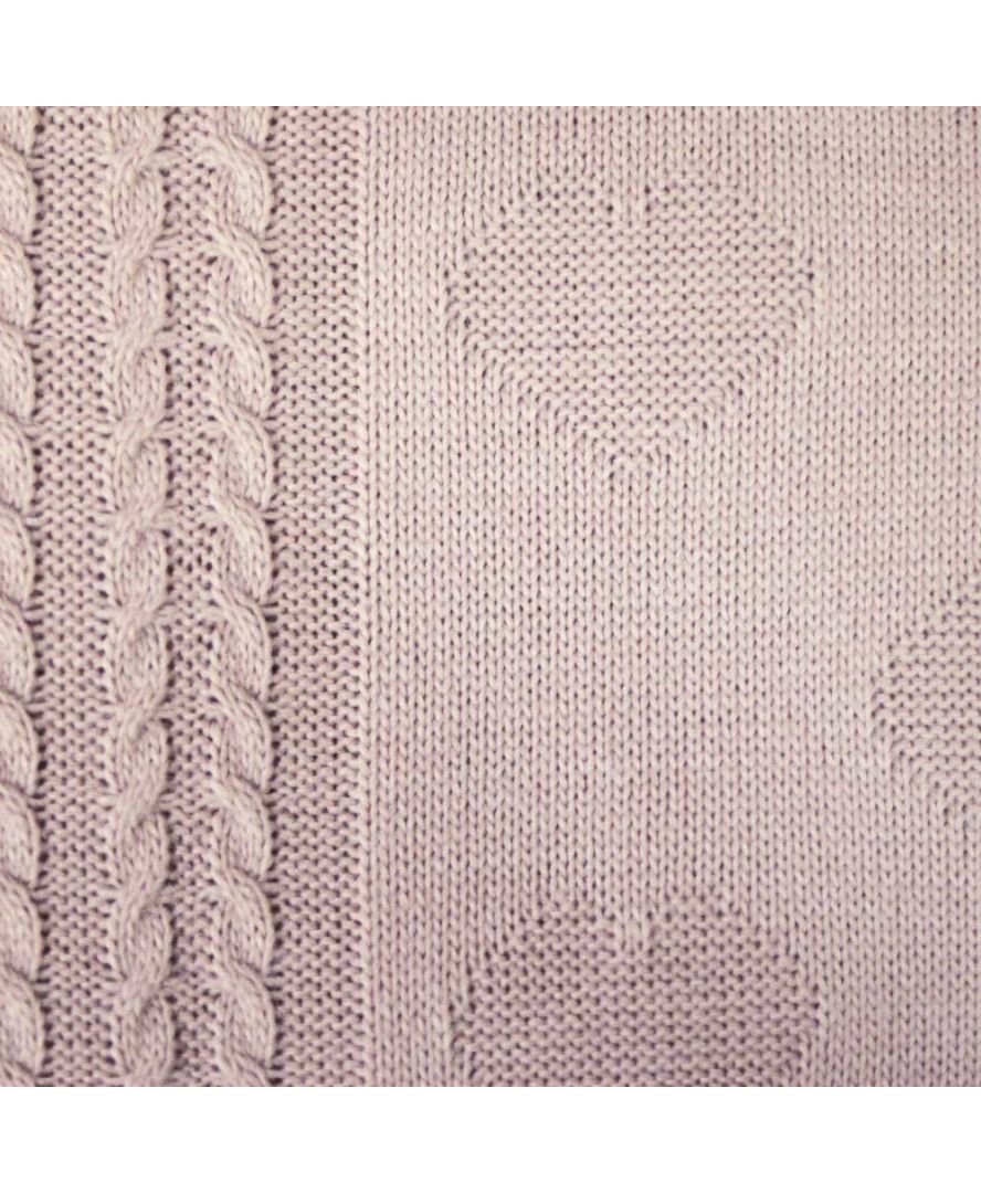 Плед в`язаний Прованс Valentin Пудра, 130х90 см, рожевий (14766) - фото 2